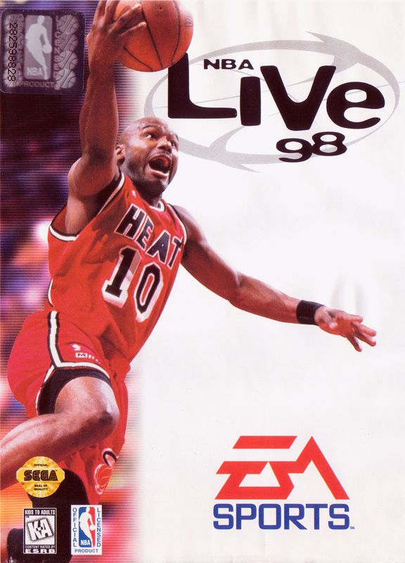 NBA Live 98 box art for Sega Genesis